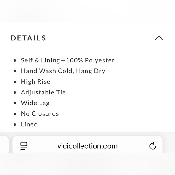 VICI tatianna yellow wide leg, high waist relax fit lined pants NEW RE $70 - Picture 9 of 15